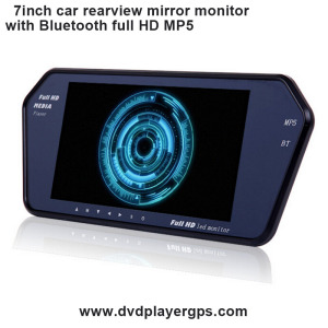 Support Bluetooth MP5 Car Rearview Mirror with Full HD